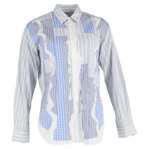 Pre Loved Comme Des Garcons Vintage Striped Patchwork ButtonDown Women